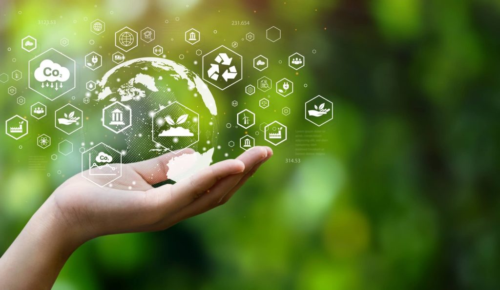 Graphic to demonstrate sustainable manufacturing